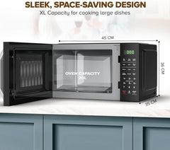 Microwave Oven, Digital Touch Control, 11 Power Levels & 6 Auto Menus, Touch Control Panel