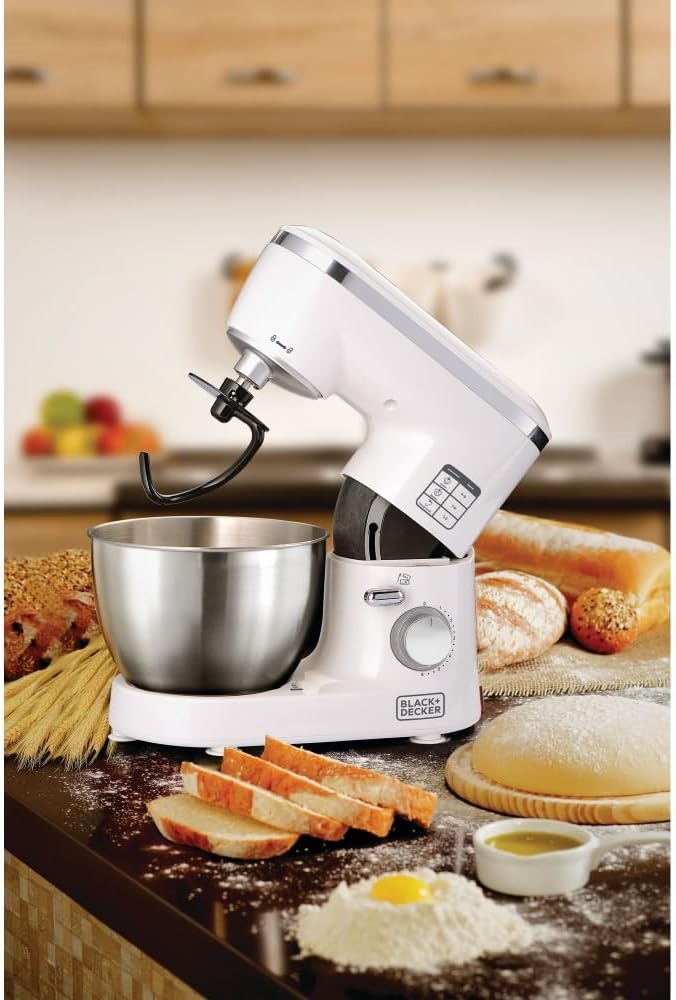 Kitchen Stand Mixer Machine, 1000W Power, 4L Large Capacity, Stainless Steel Bowl, 6 Speed Settings for Perfect Baking Results, Easy Mixing & Kneading