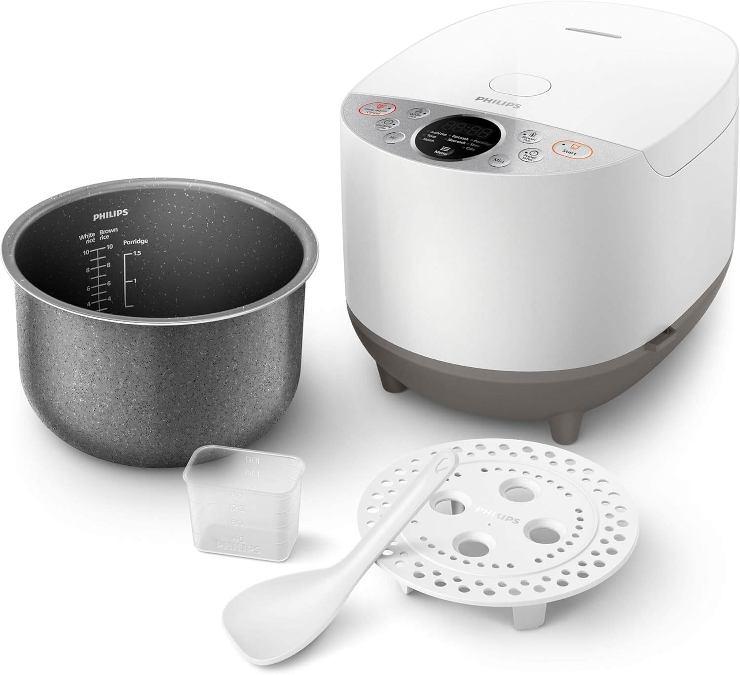 Digital Rice Cooker - with Smart 3D heating, 1.8L, Automatic keep warm function